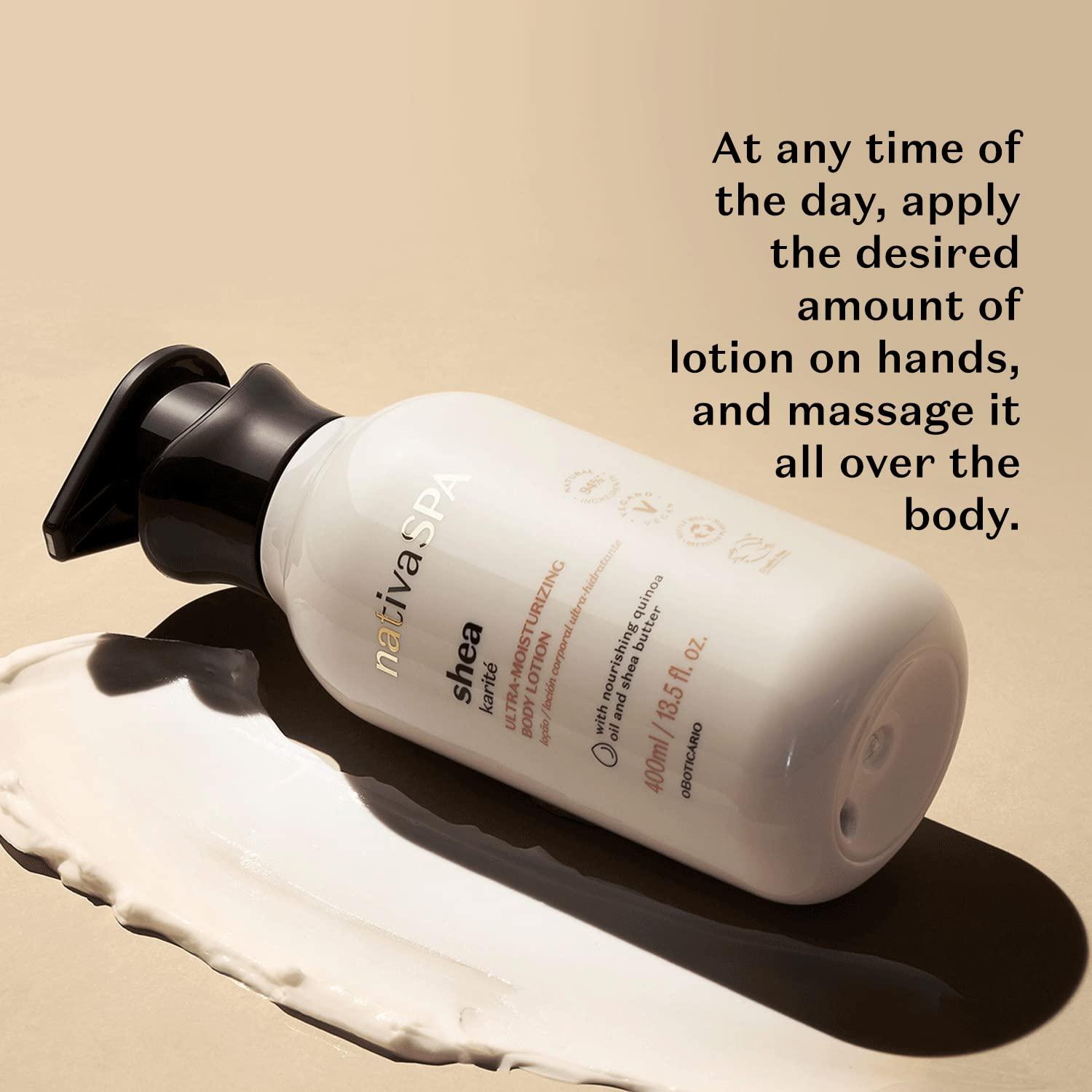 imageNativa SPA Shea Moisturizing Body Lotion Fragranced Skin Moisturizer with Purified Quinoa Drops 135 OunceShea