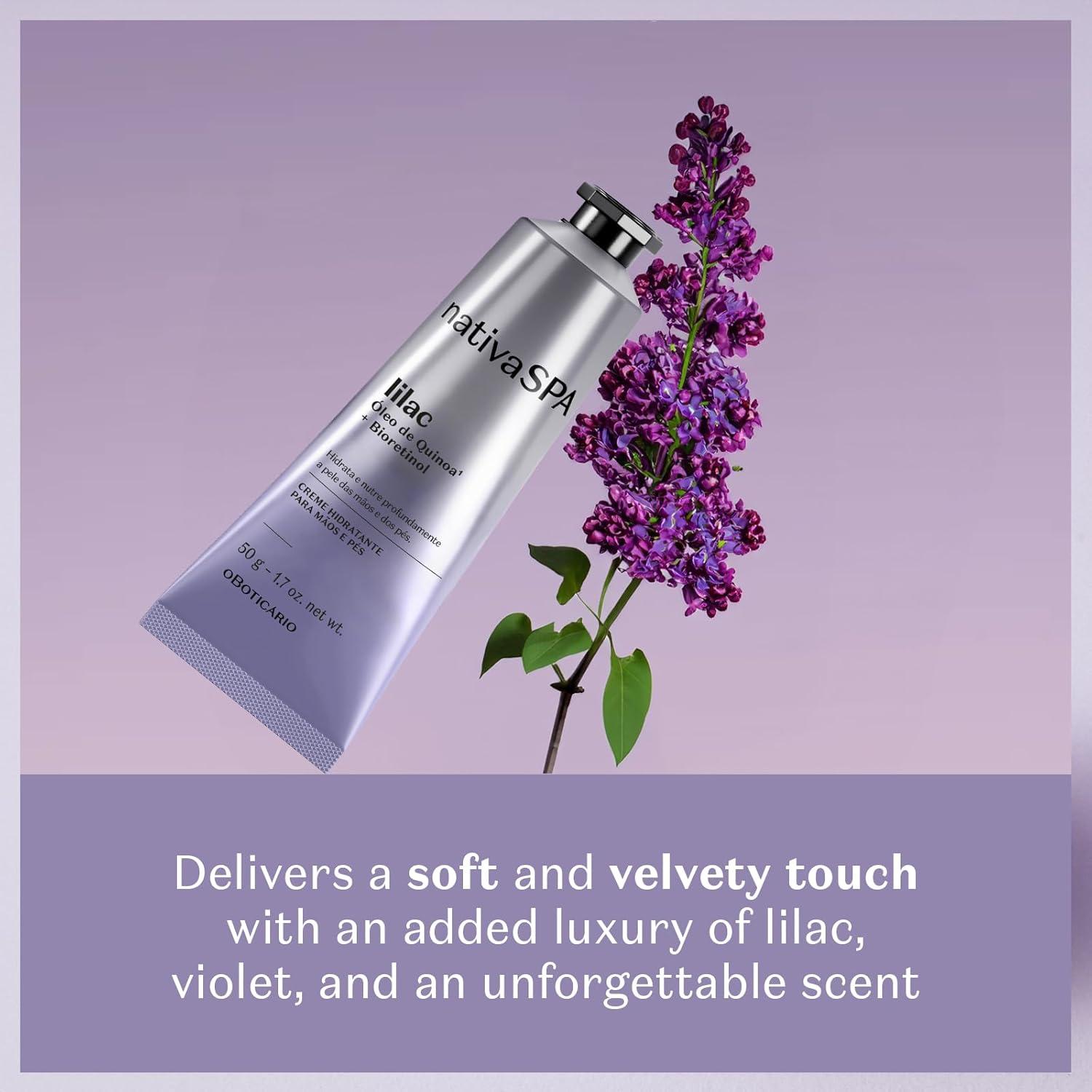 imageNativa SPA by O Boticrio Shea UltraMoisturizing Hand Cream Deeply Nourishing Formula with Shea Butter ampamp Quinoa Oil 26 OunceLilac