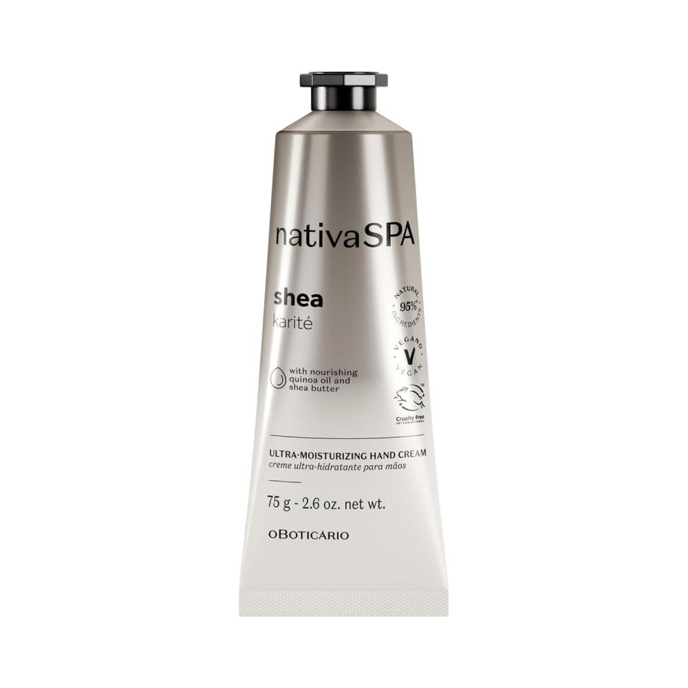 imageNativa SPA by O Boticrio Shea UltraMoisturizing Hand Cream Deeply Nourishing Formula with Shea Butter ampamp Quinoa Oil 26 OunceShea