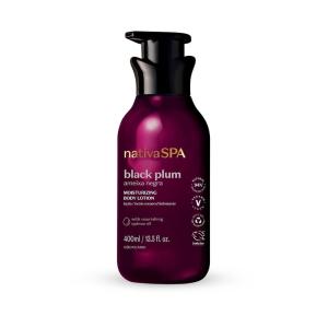 Nativa SPA Shea Moisturizing Body Lotion, Fragranced Skin Moisturizer with Purified Quinoa Drops, 13.5 Ounce(Black Plum)