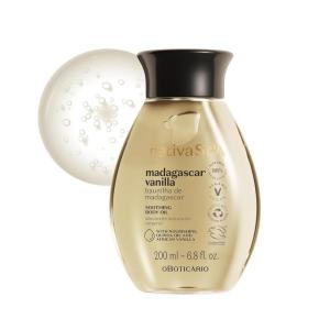 Nativa SPA by O Boticario Quinoa Hydrating Body Oil, Soft and Healthy Skin, 6.8 oz. (200 ml)(Vanilla)