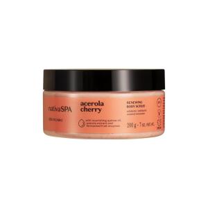 Nativa SPA by O Boticário Quinoa Sugar Body Scrub, Gentle Exfoliation & Skin Firmness Foot & Body Scrub, 7 Ounce(Acerola Cherry)