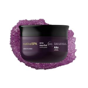 Nativa SPA by O Boticário Quinoa Sugar Body Scrub, Gentle Exfoliation & Skin Firmness Foot & Body Scrub, 7 Ounce(Merlot Grape)