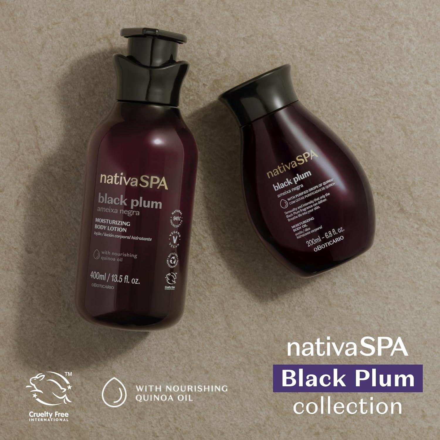imageNativa SPA by O Boticrio Black Plum Body Oil Scented Moisturizer Enriched with Purified Quinoa Drops to Boost Hydration 68 OunceBlack Plum