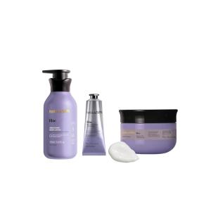 Nativa SPA Body Smoothing Lilac Bundle: Body Lotion, Whipped Body Oil & Hand Cream, with Nourishing Quinoa Oil + Bioretinol (x3)