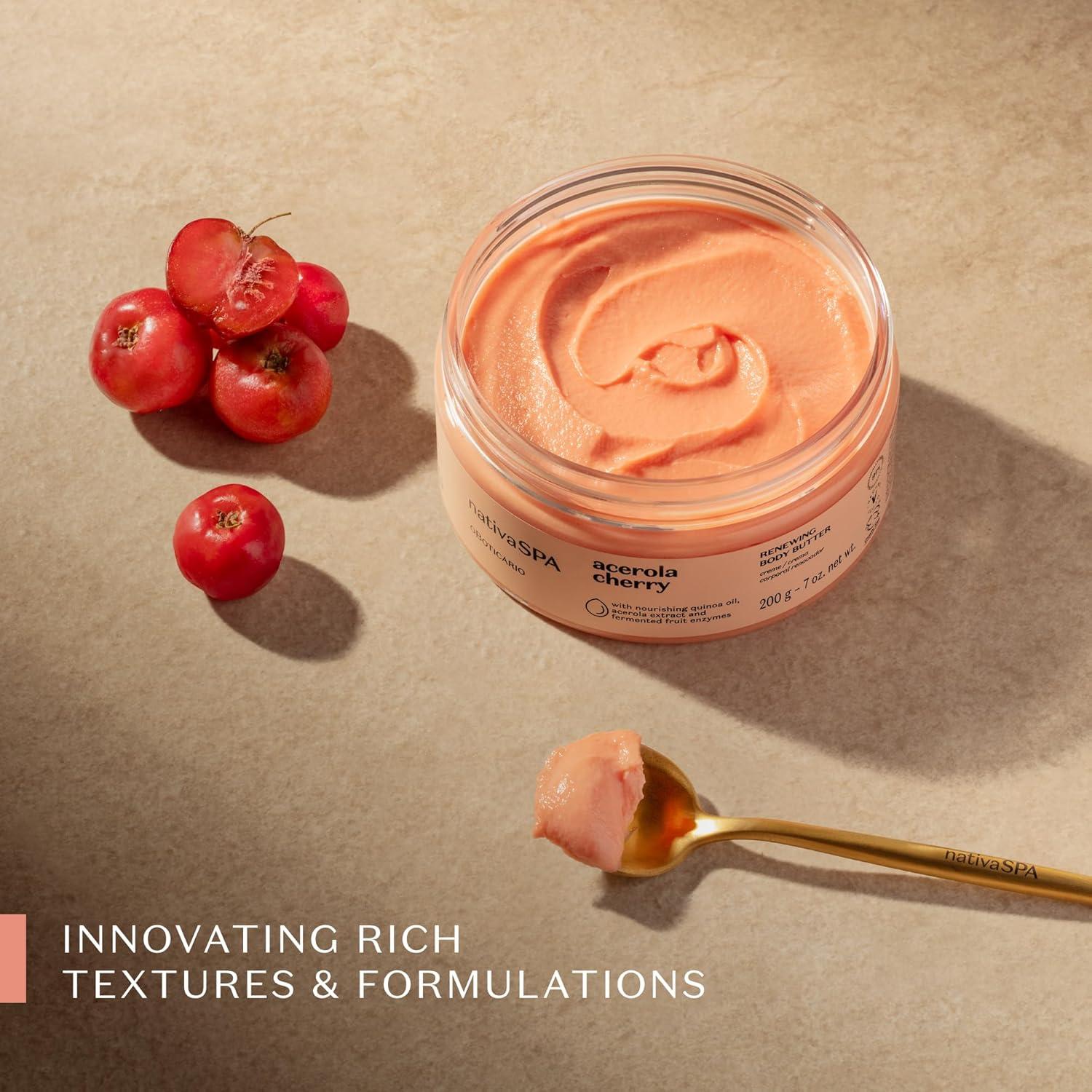 imageNativa SPA Acerola Cherry Ritual Soft ampamp Radiant Bundle Body Butter 200g Body Oil 100 ml ampamp Body Scrub 200g