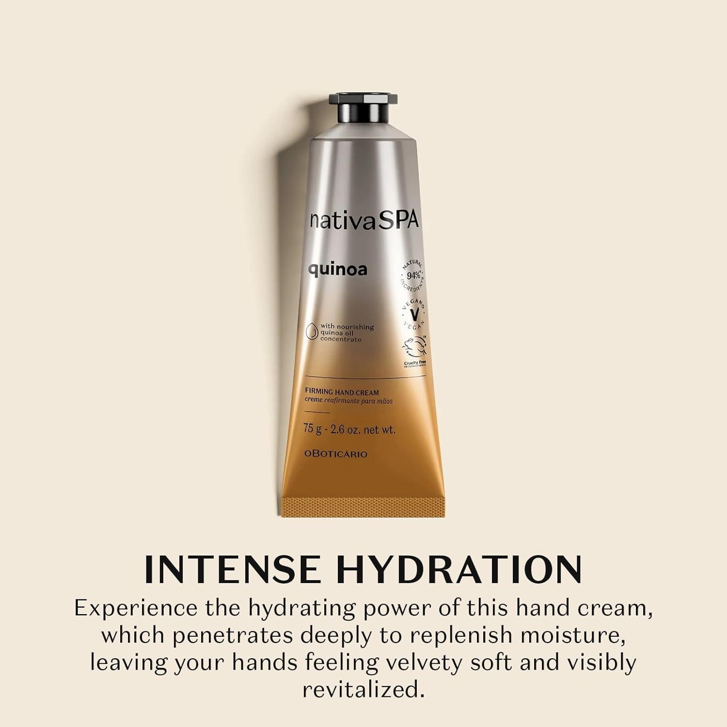 imageO Boticrio Nativa SPA Quinoa Hand Cream Hydrating Lotion 26 Ounce