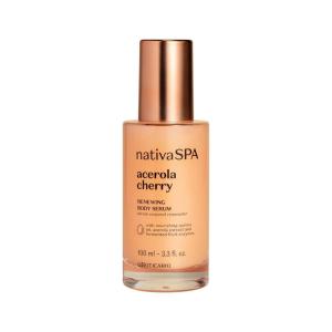 Nativa SPA by O Boticario Acerola Cherry Renewing Body Serum, Lightweight Hydration for Luminous Skin, 3.38 Ounce (100 ml)