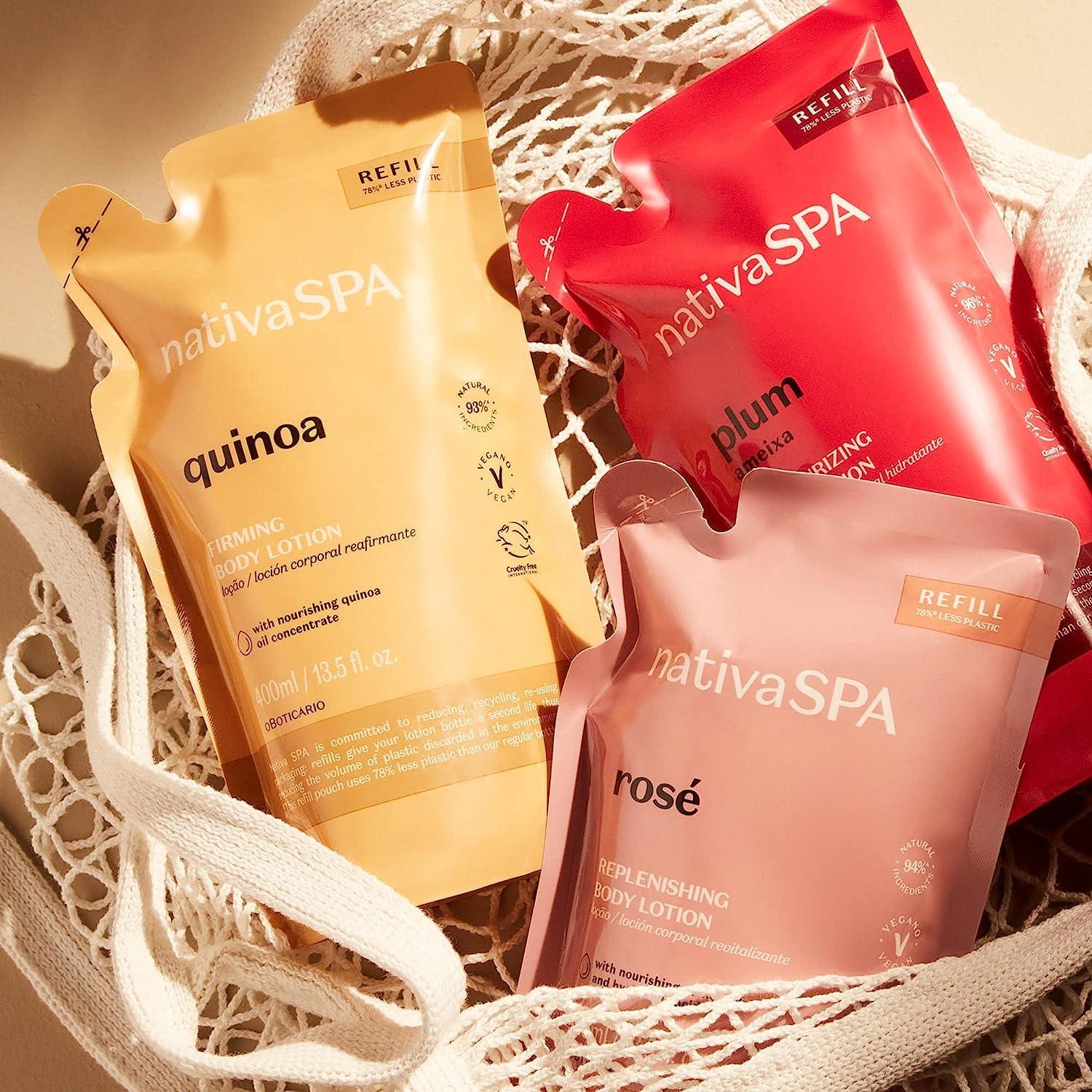 imageNativa SPA by O Boticrio Conscious Set Quinoa Firming Body Lotion Refill Bundle set 400ml each