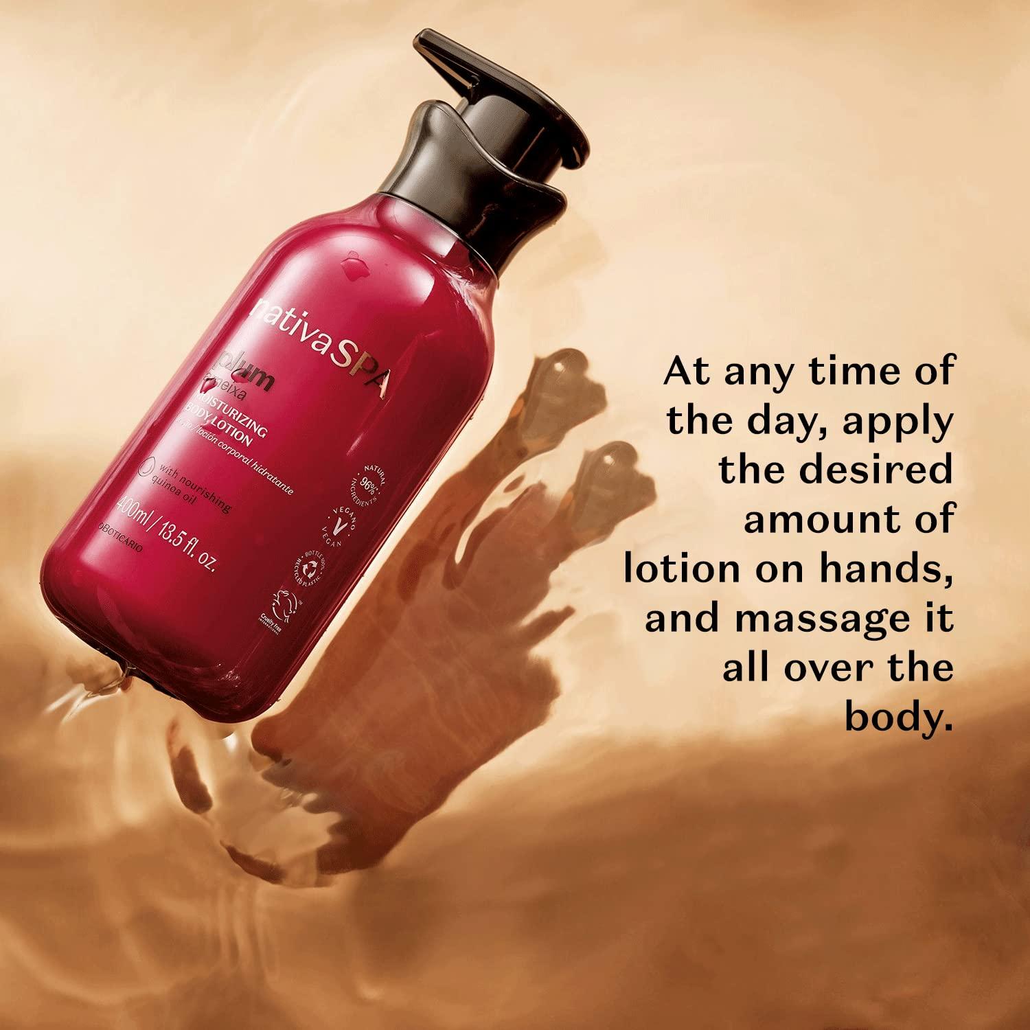 imageNativa SPA by O Boticrio Plum Moisturizing Ritual Bundle Body Lotion 13 fl oz and Body Oil 68 fl oz