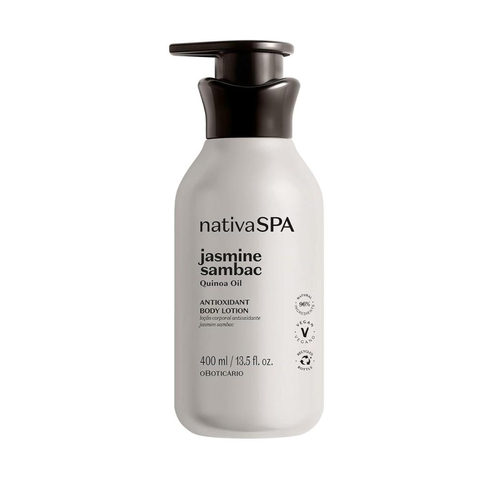 imageNativa SPA by O Boticario Jasmin Sambac AntiStress Body Lotion Fragranced Moisturizer Enriched with Purified Quinoa Drops to Boost Hydration 135 Ounce 400mlJasmin