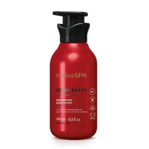 Nativa SPA by O Boticario Jasmin Sambac Anti-Stress Body Lotion, Fragranced Moisturizer Enriched with Purified Quinoa Drops to Boost Hydration, 13.5 Ounce (400ml)(Ruby Strawberry)