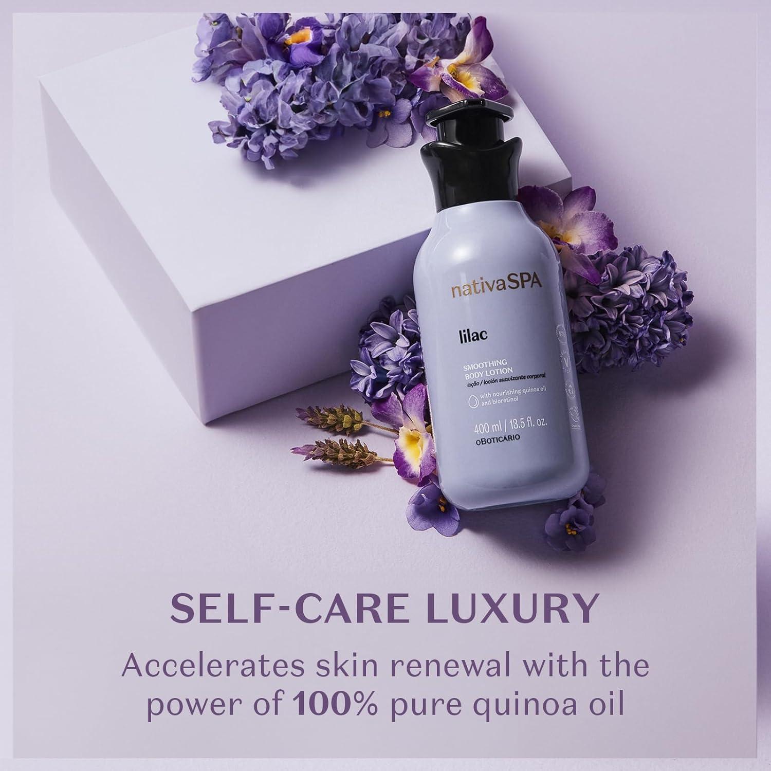 image:imageNativa SPA Orchid Lumire Scented Body Cream Firming amp Hydrating Lotion with Quinoa Oil 135 Ounce 400mlLilac