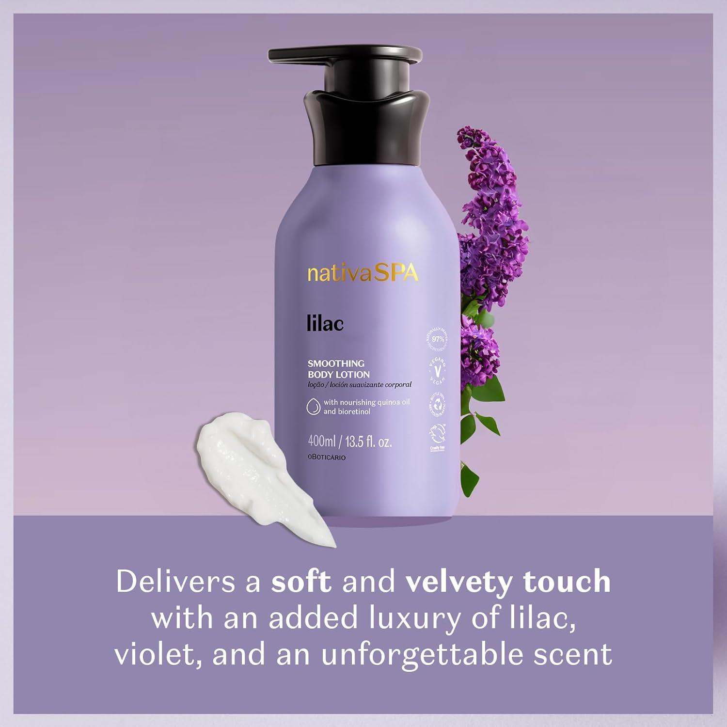 image:imageNativa SPA Orchid Lumire Scented Body Cream Firming amp Hydrating Lotion with Quinoa Oil 135 Ounce 400mlLilac