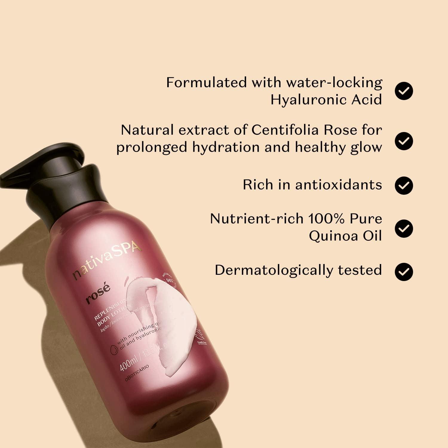 image:imageNativa SPA Orchid Lumire Scented Body Cream Firming amp Hydrating Lotion with Quinoa Oil 135 Ounce 400mlRose