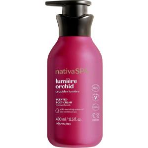 Nativa SPA Orchid Lumière Scented Body Cream, Firming & Hydrating Lotion with Quinoa Oil, 13.5 Ounce (400ml)(Orchid Lumière)
