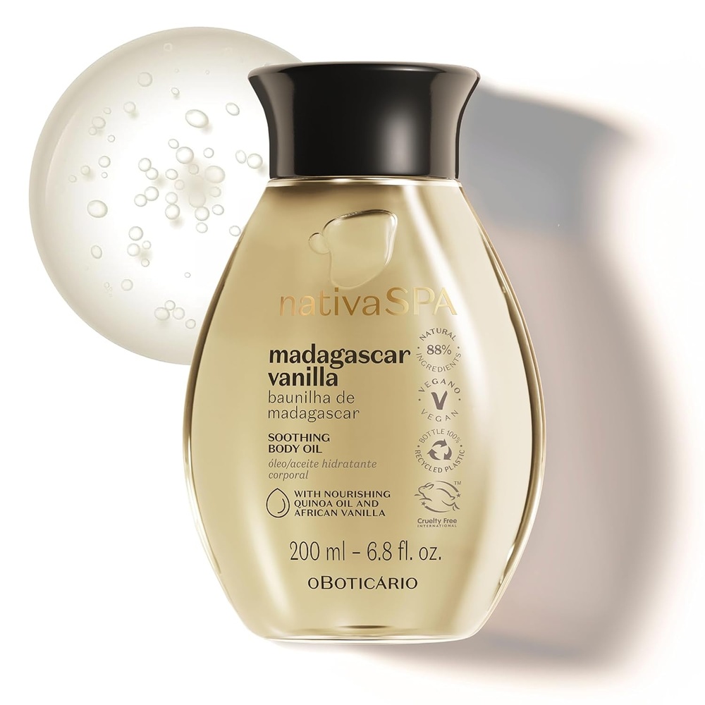 image:imageNativa SPA by O Boticrio Merlot Grape Biphase Body Oil with Quinoa amp Grapeseed Oils Silky Glow with Hydration 67 Ounce 200mlVanilla