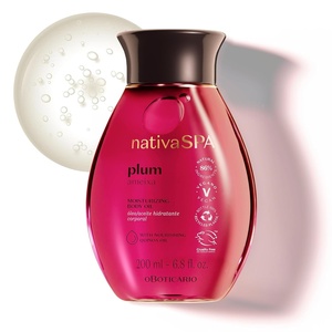 Nativa SPA by O Boticário Merlot Grape Biphase Body Oil, with Quinoa & Grapeseed Oils, Silky Glow with Hydration, 6.7 Ounce (200ml)(Plum)